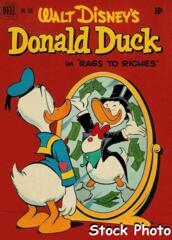 Walt Disney's Donald Duck in Rags to Riches © November 1951 Dell 4c356